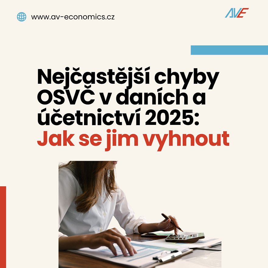 Nejčastější chyby OSVČ v daních a účetnictví 2025: Jak se jim vyhnout