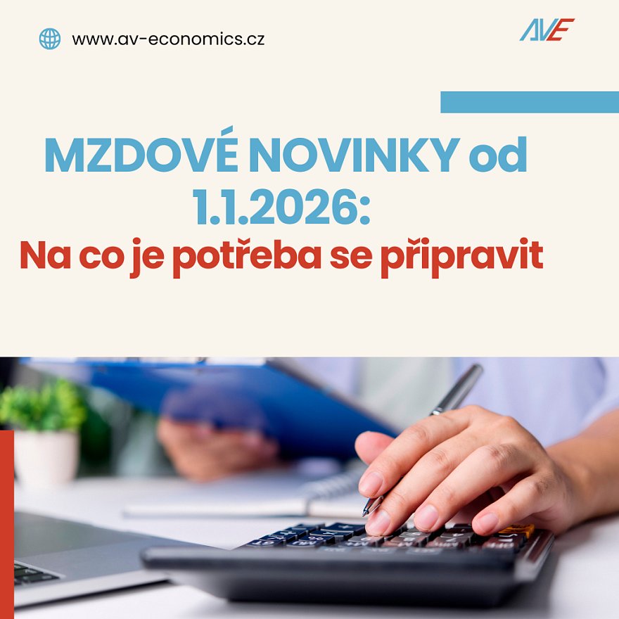 Mzdové novinky od 1. 1. 2026: co vám v lednové uzávěrce nejčastěji nedá spát