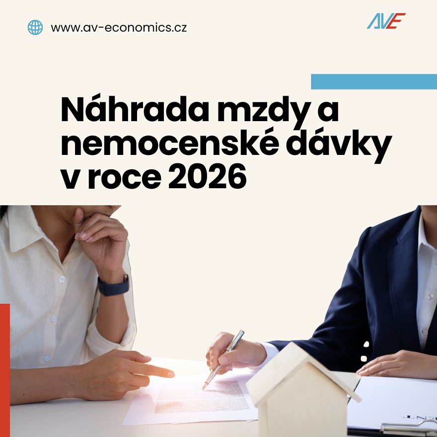 Náhrada mzdy a nemocenské dávky v roce 2026: přehled změn pro mzdové účetní a personalisty